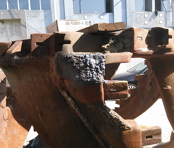 Dredging wheel crawling tooth repair